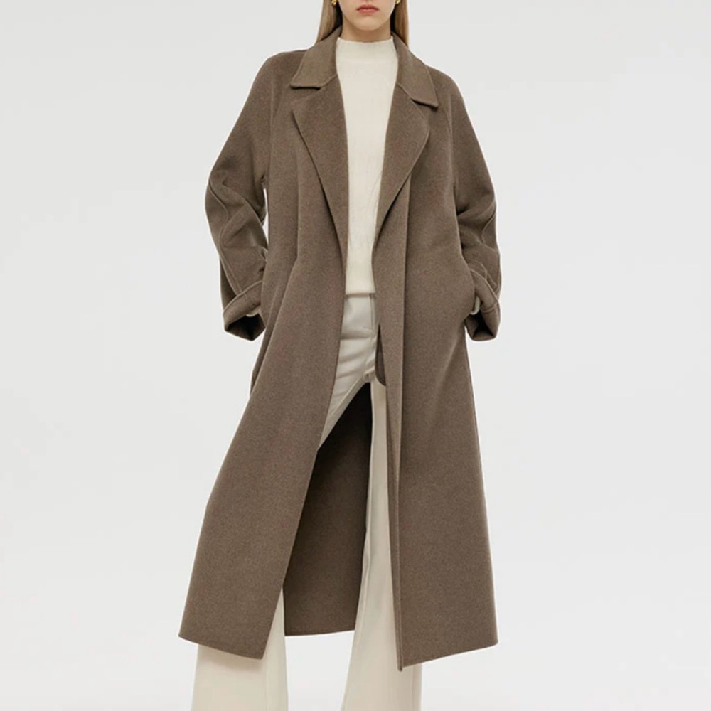 Oversized Cashmere Wool Unisex Wrap Coat